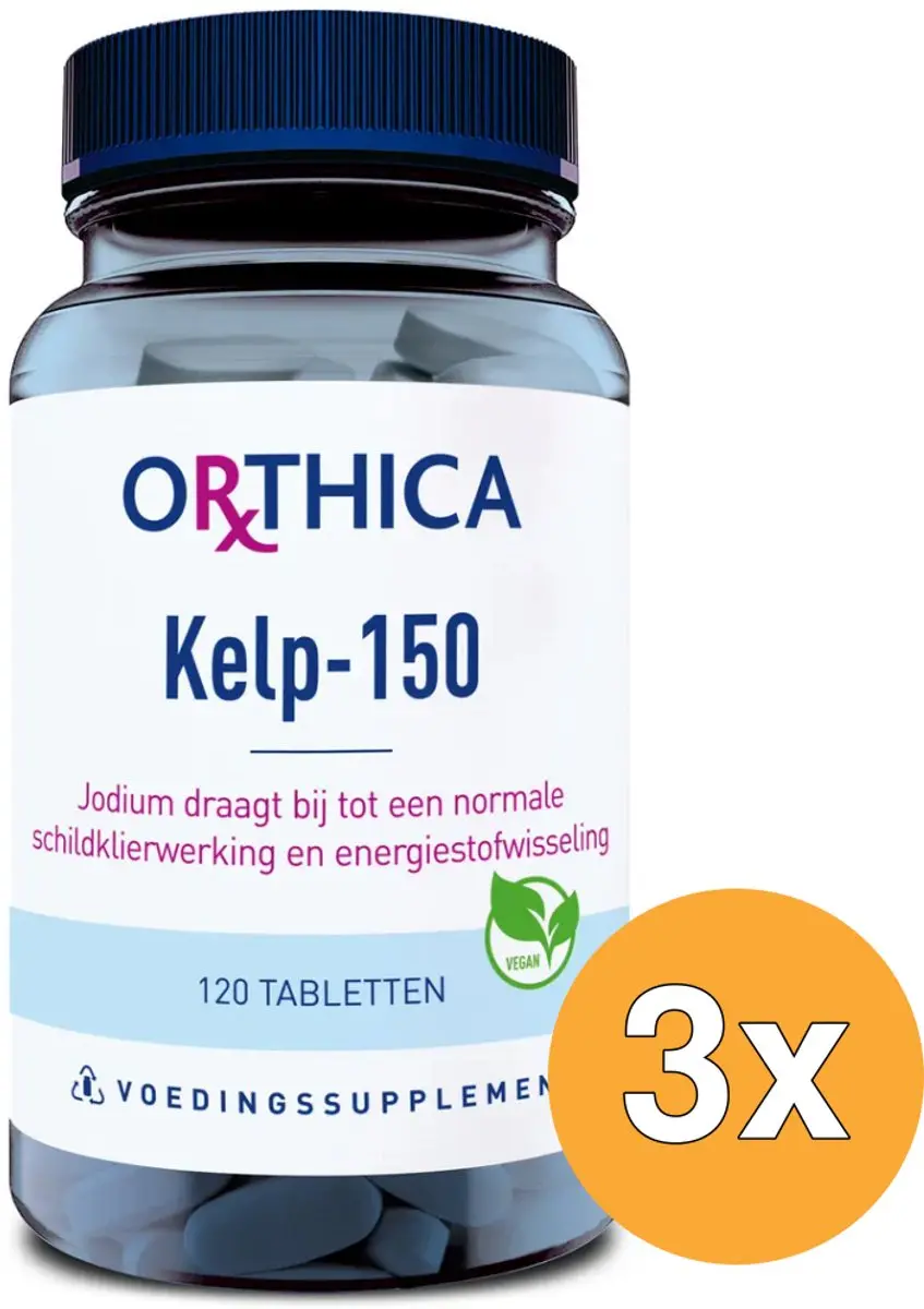 3x Orthica Kelp 150 (120 tabletten)