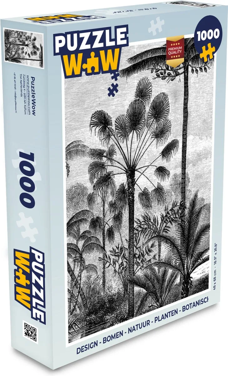PuzzleWow Puzzel Bomen Botanisch Design 1000 Stuks