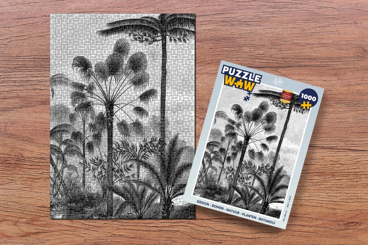 PuzzleWow Puzzel Bomen Botanisch Design 1000 Stuks - Multicolor