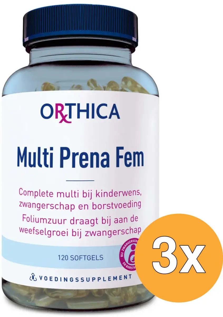 3x Orthica Multi Prena Fem (120 softgels)