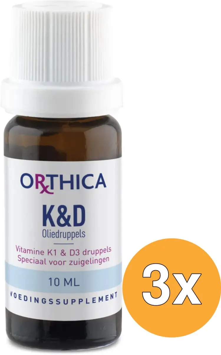 3x Orthica Vitamine K & D zuigeling (10 ml)