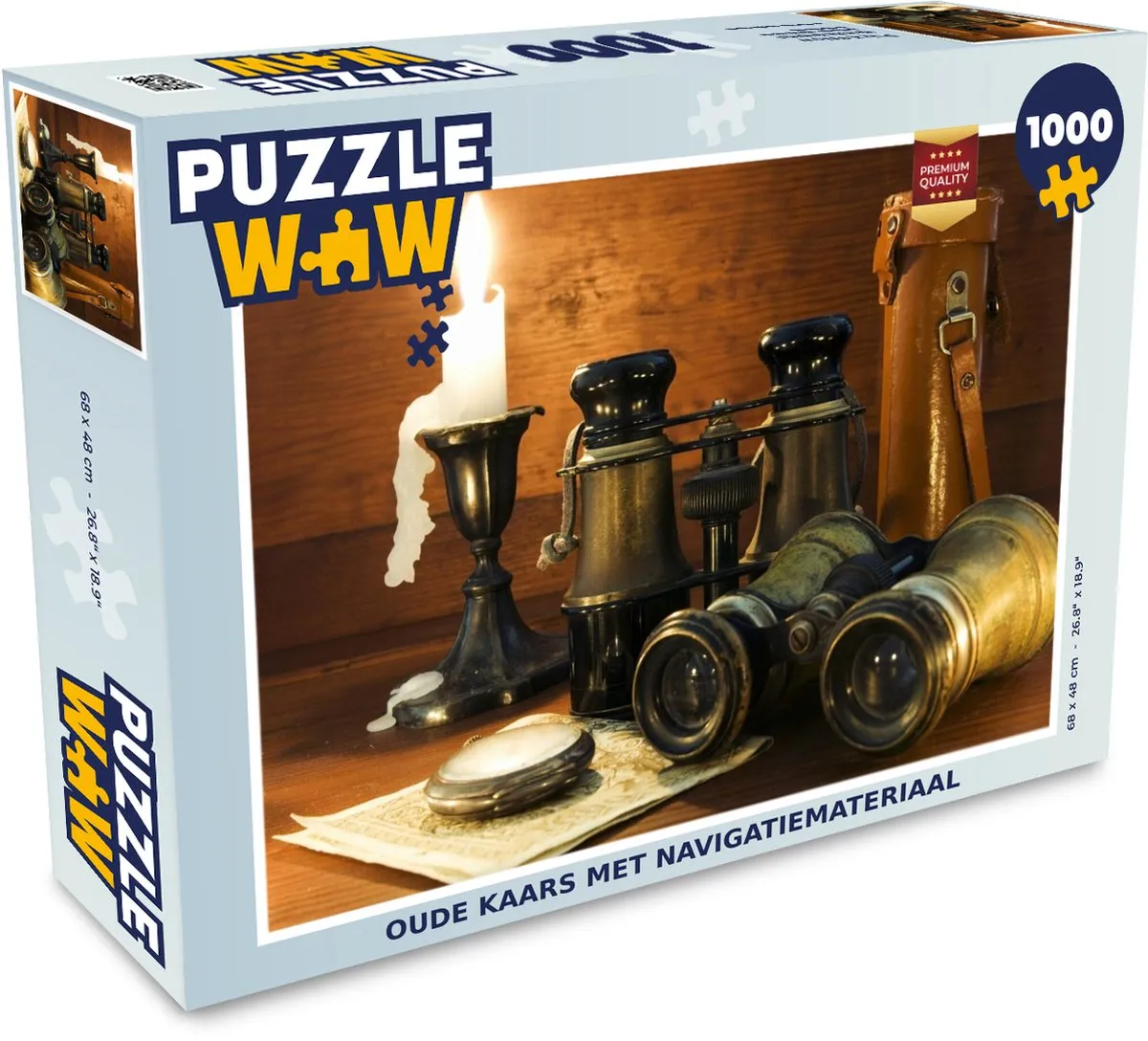 PuzzleWow Legpuzzel Oude Kaars 1000 Stuks