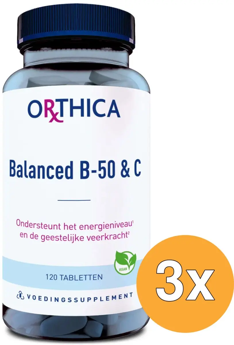3x Orthica Balanced B50 & C (120 tabletten)