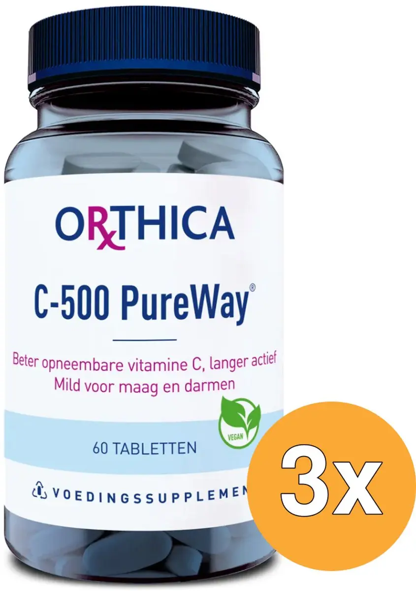 3x Orthica C-500 Pureway (120 tabletten)