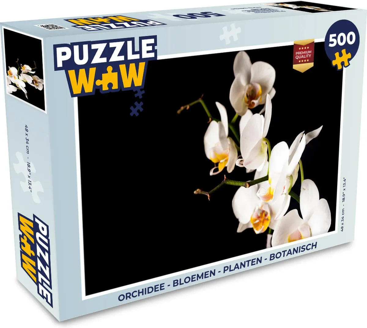 PuzzleWow Orchidee Legpuzzel 500 Stuks - Multicolor