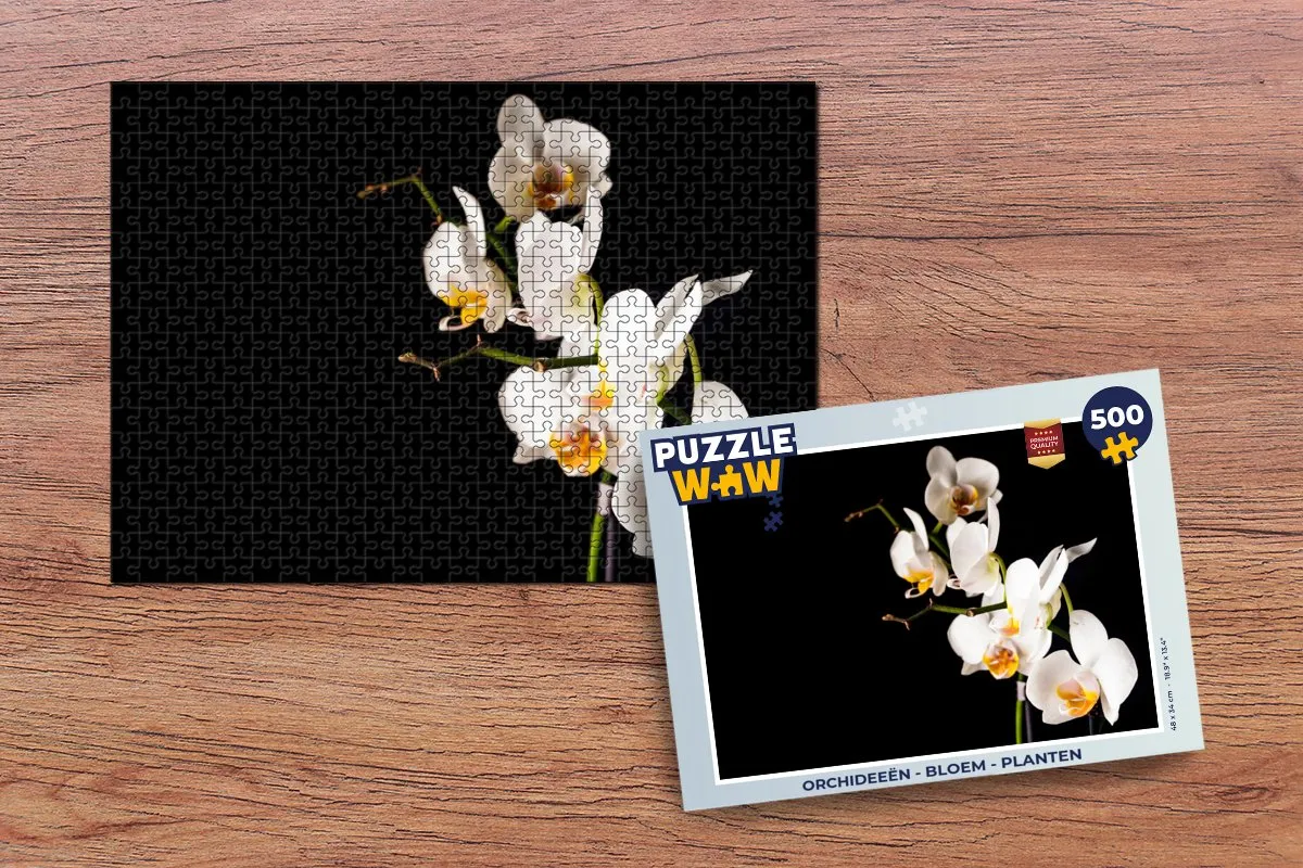 PuzzleWow Orchidee Legpuzzel 500 Stuks - Multicolor