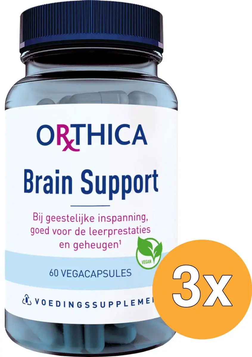 3x Orthica Brain Support (60 capsules)