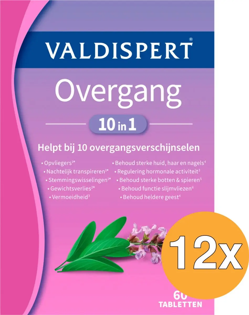 12x Valdispert Overgang 10 in 1 (60 capsules)