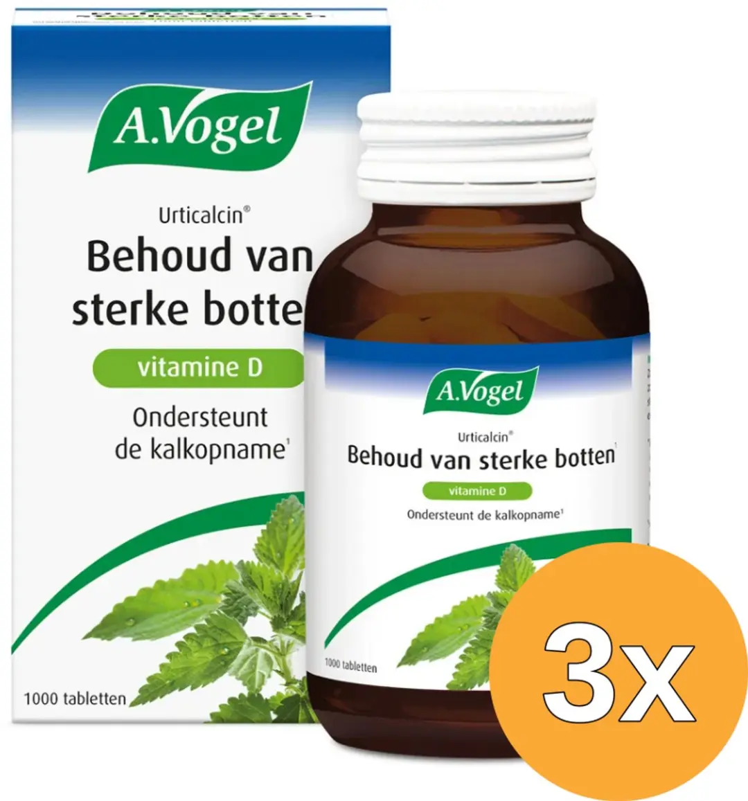 3x A.Vogel Urticalcin (1000 tabletten)