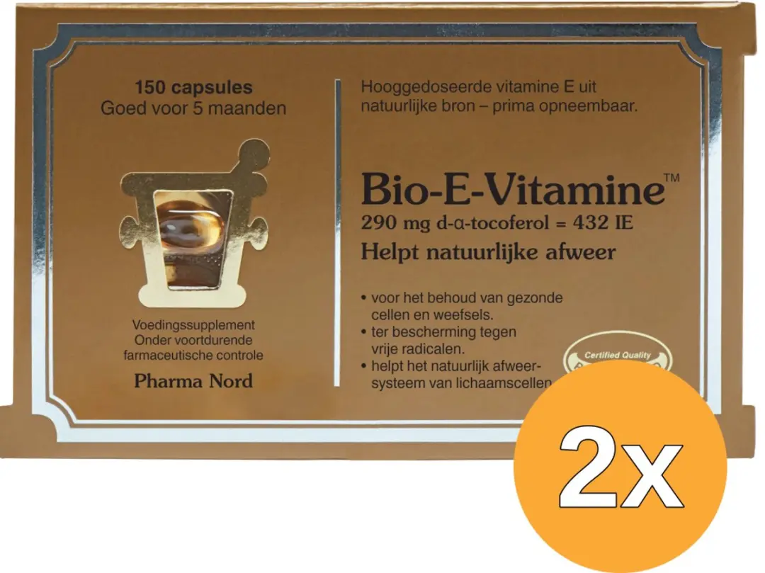 2x Pharma Nord Bio E Vitamine (150 capsules)
