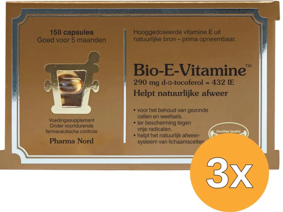 3x Pharma Nord Bio E Vitamine (150 capsules)