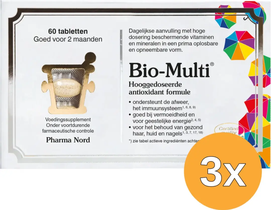 3x Pharma Nord Bio Multi (60 tabletten)