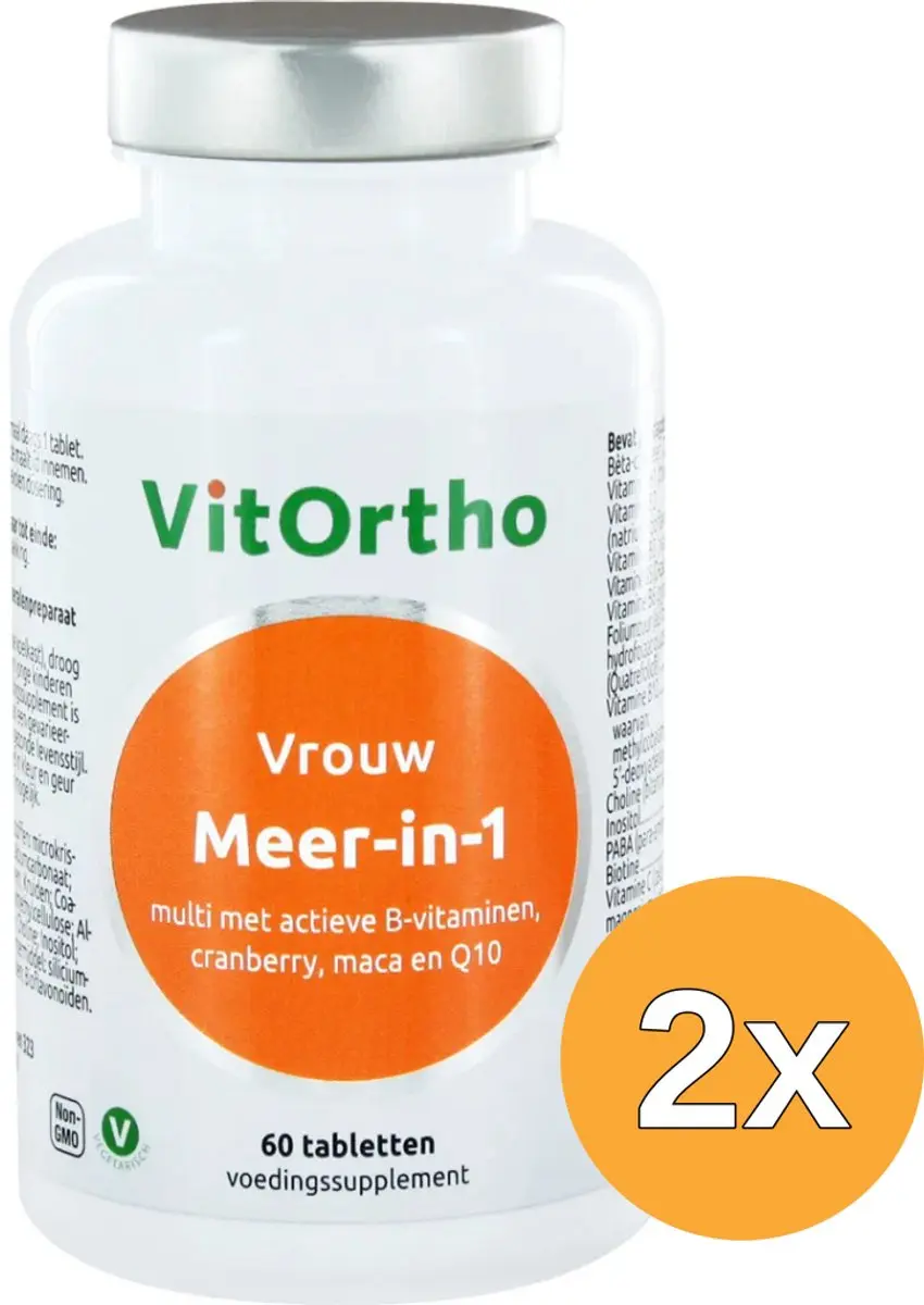 2x VitOrtho Meer in 1 vrouw (60 tabletten)