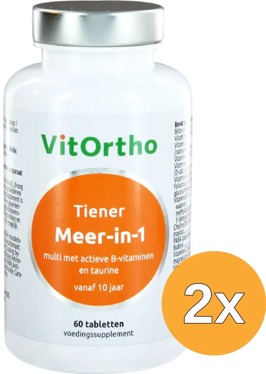 2x VitOrtho Meer in 1 tiener (60 tabletten)