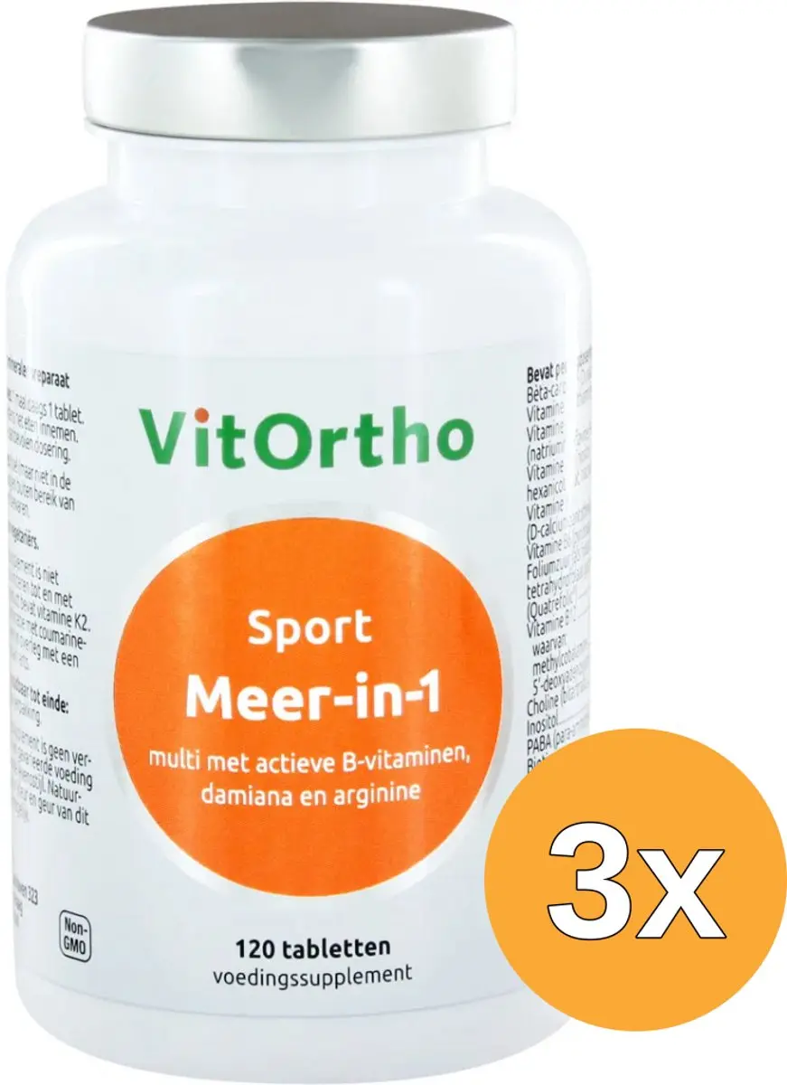 3x VitOrtho Meer in 1 sport (120 tabletten)