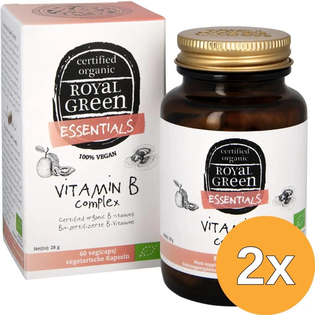 2x Royal Green Vitamine B Complex Bio (60 vega capsules)