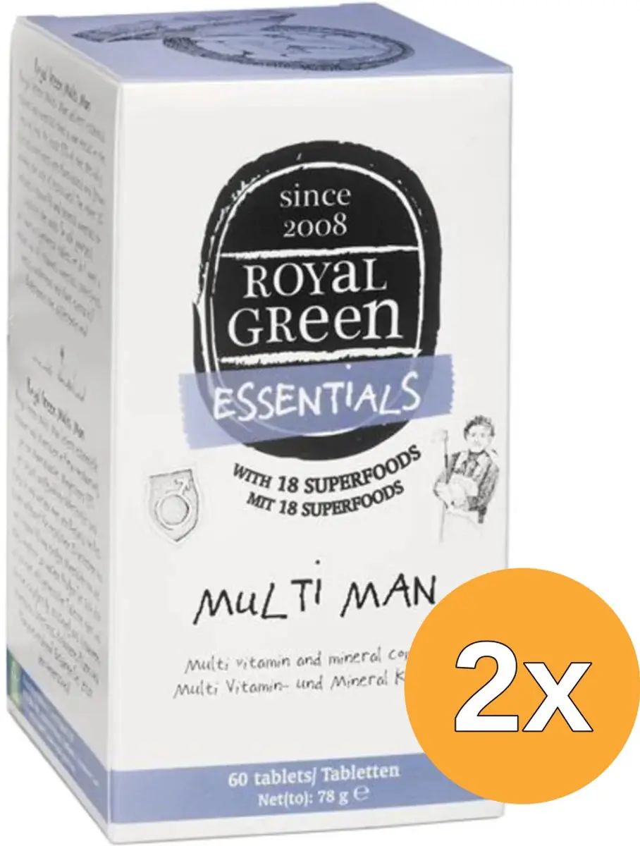 2x Royal Green Multi man (60 tabletten)