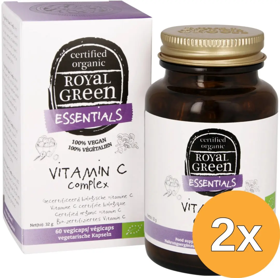 2x Royal Green Vitamine C complex bio (60 vega capsules)