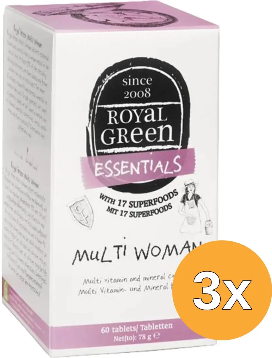 3x Royal Green Multi woman (60 tabletten)