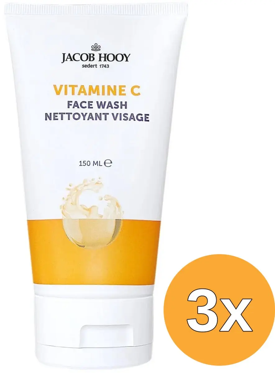 3x Jacob Hooy Vitamine C Face Wash (150 ml)