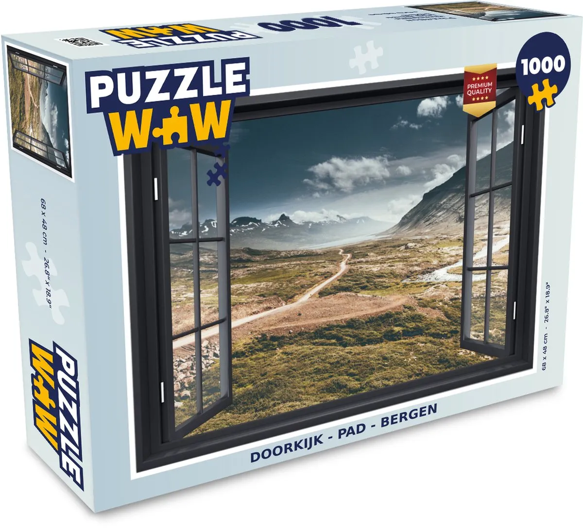 PuzzleWow Pad Berg Legpuzzel 1000 Stuks