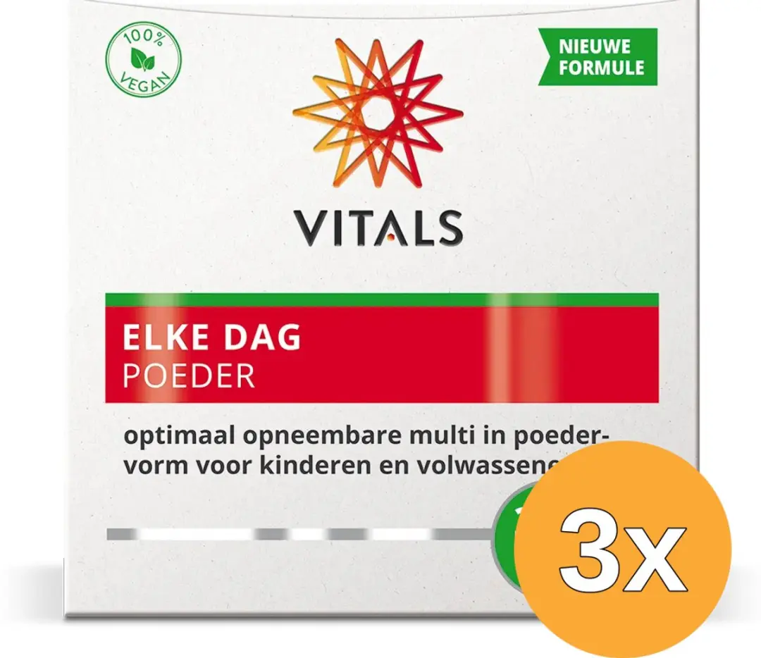 3x Vitals Elke Dag Poeder (300 gr)