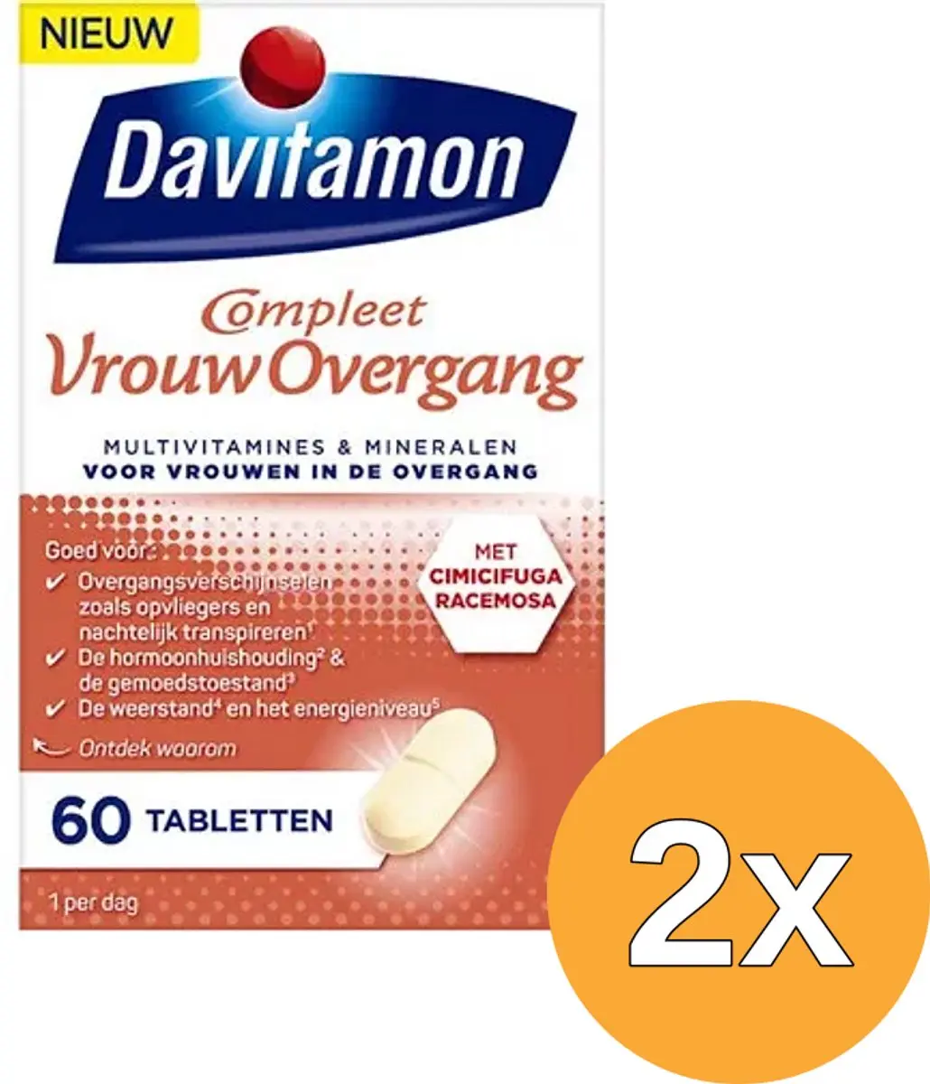 2x Davitamon Multi Overgang (60 tabletten)