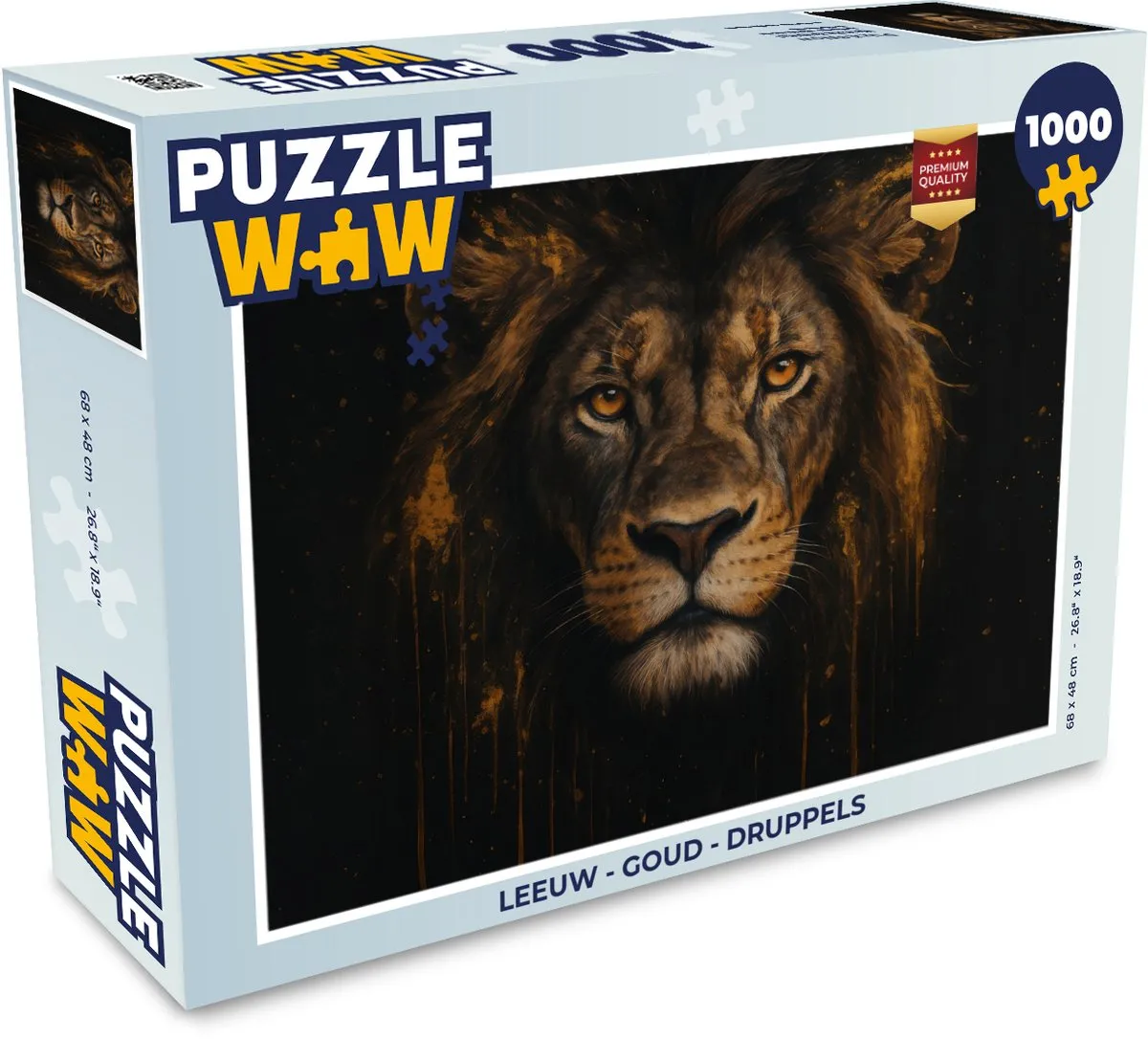 PuzzleWow Leeuw Druppels Legpuzzel 1000 Stuks