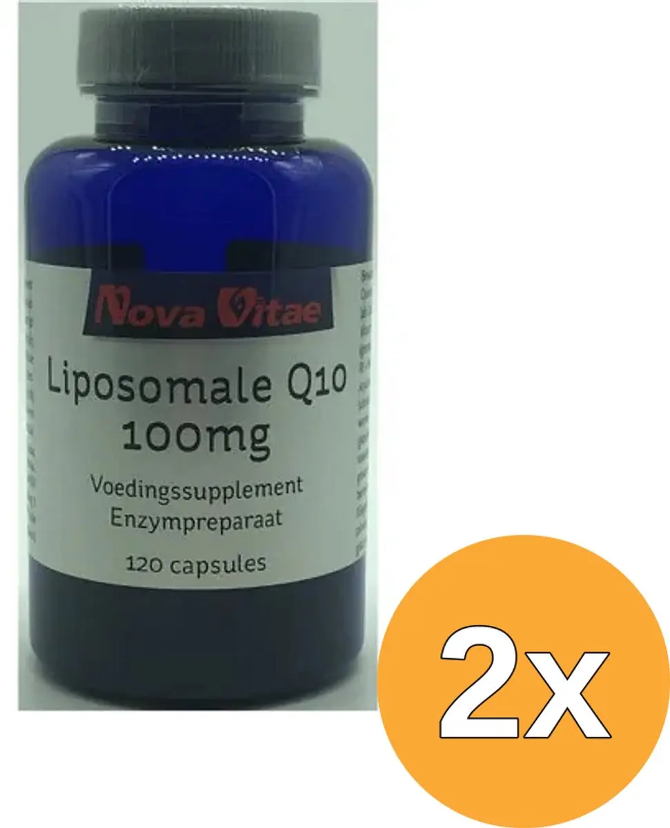 2x Nova Vitae Mega Q10 100 mg liposomaal (120 capsules)