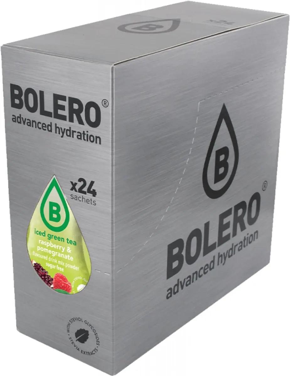 Bolero Iced Green Tea 24x8g Raspberry & Pomegranate