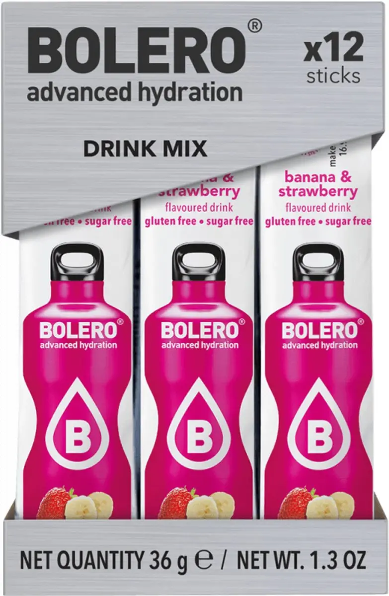Bolero Sticks (12x3g) Banana & Strawberry