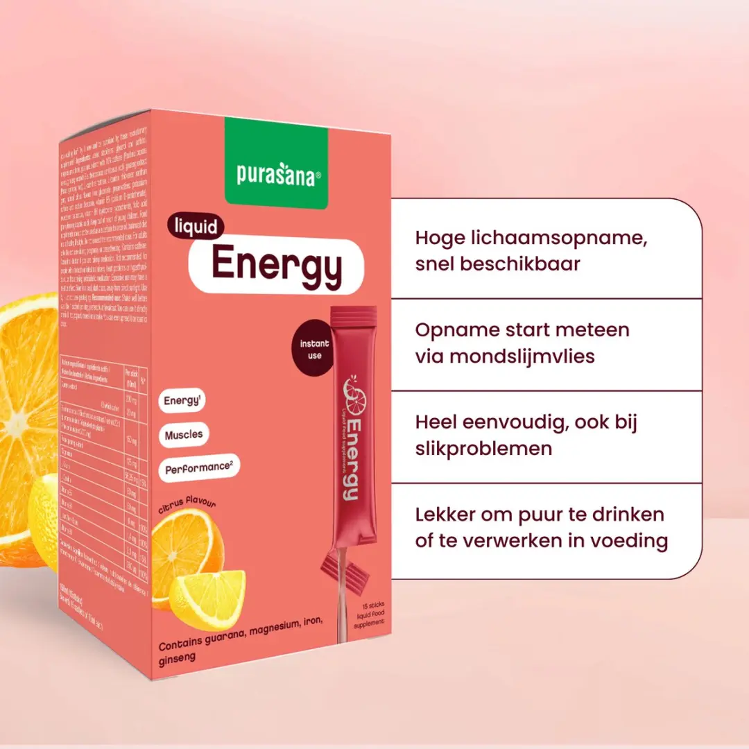 Purasana Liquid Gel Sticks Energy 15x10ml
