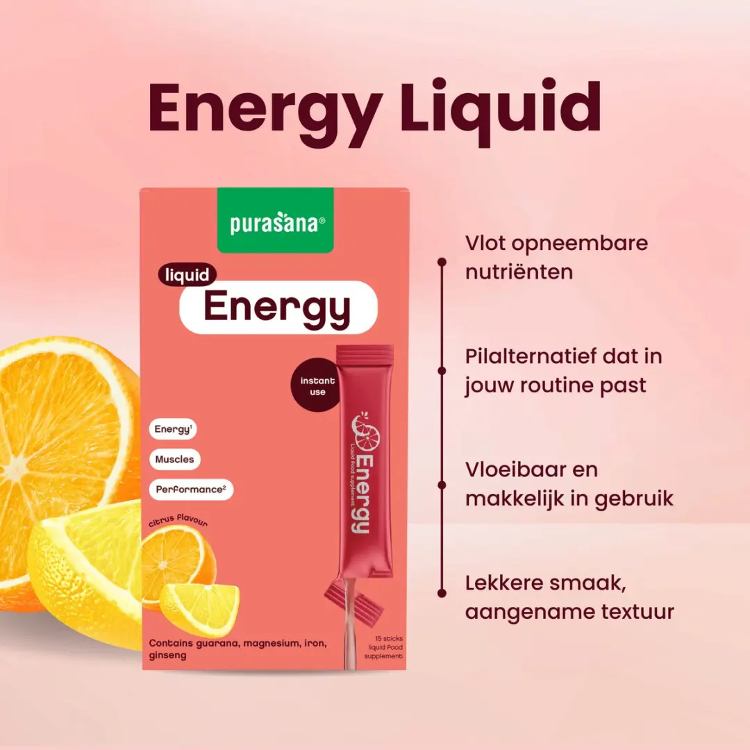 Purasana Liquid Gel Sticks Energy 15x10ml