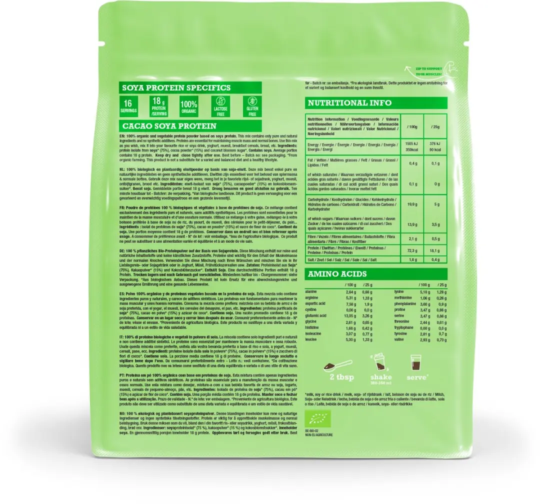 Purasana Plant Protein Soja Cacao Bio 400g