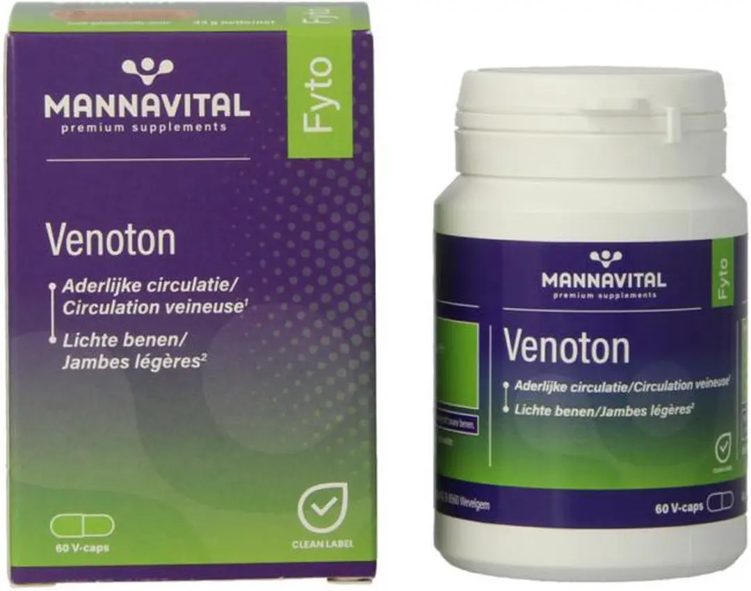 Mannavital Venoton 60 Vegetarische Capsules