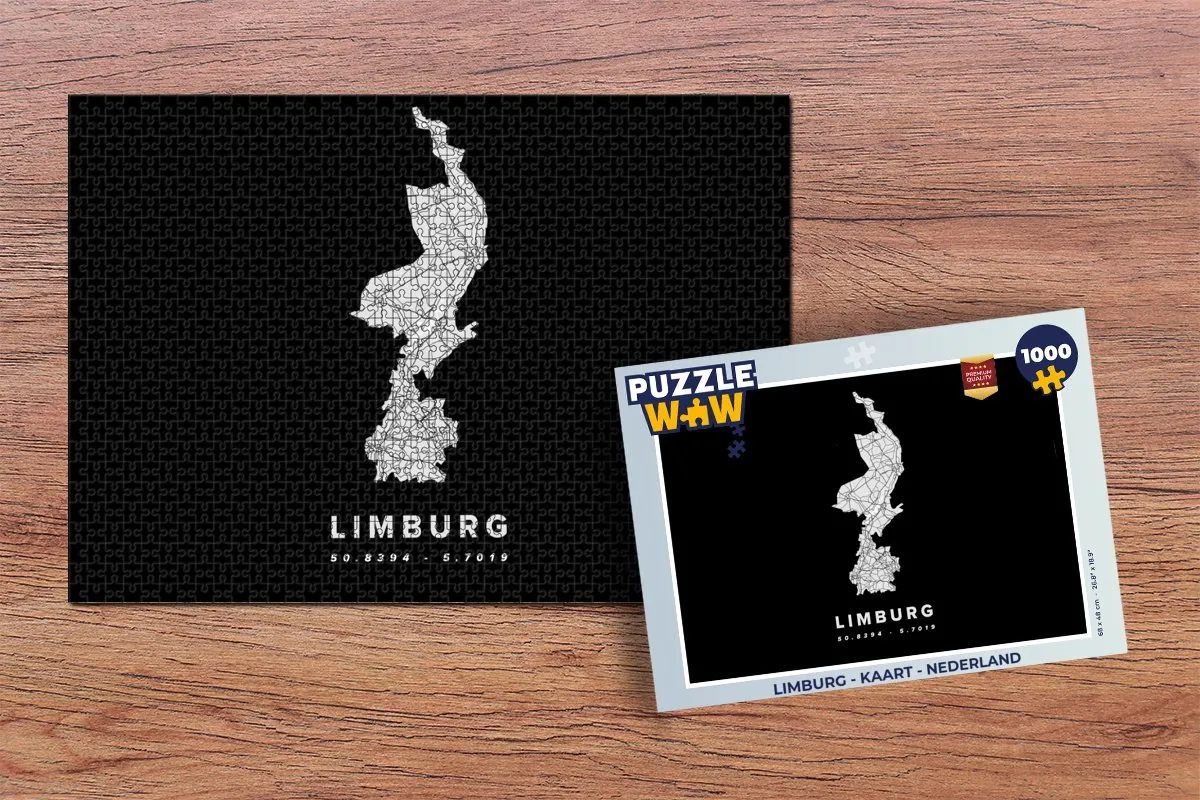 PuzzleWow Limburg Legpuzzel 1000 Stuks - Multicolor
