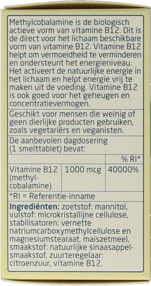Teva Vitamine B12 1000mcg