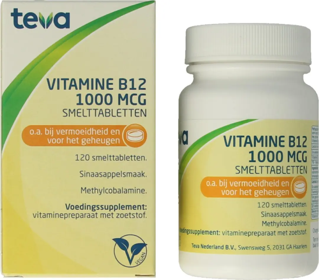 Teva Vitamine B12 1000mcg - 120 Tabletten