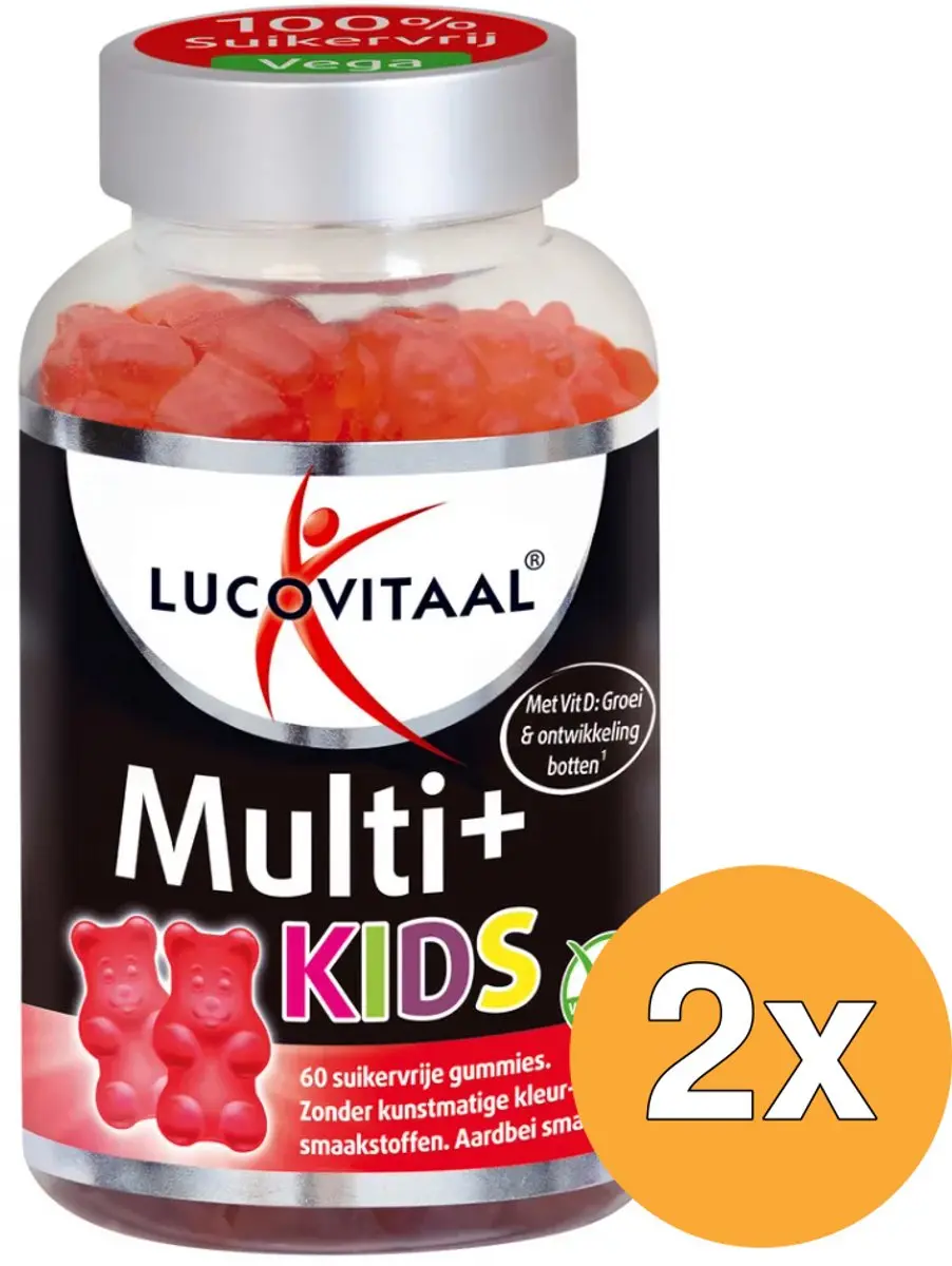 2x Lucovitaal Multi+ Kids (60 gummies)