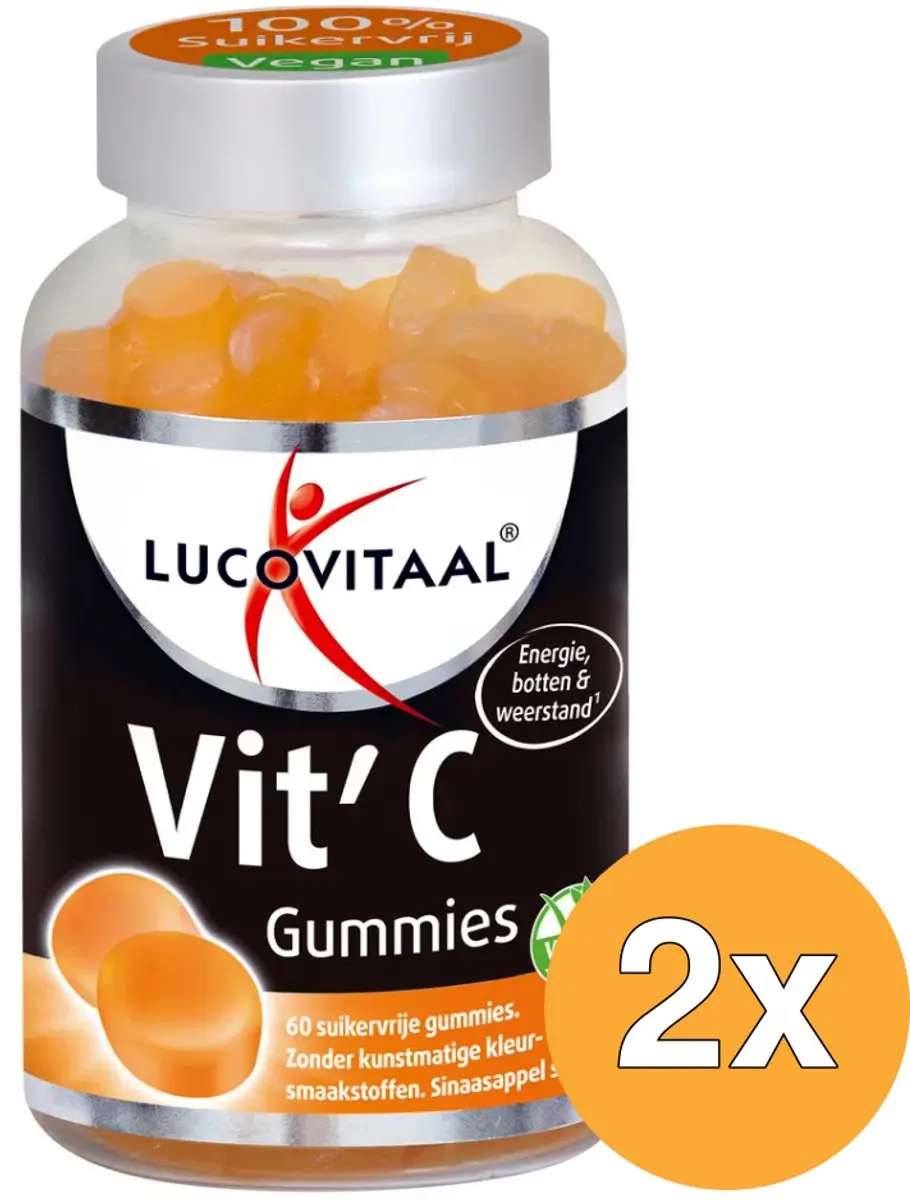 2x Lucovitaal Vitamine C (60 gummies)