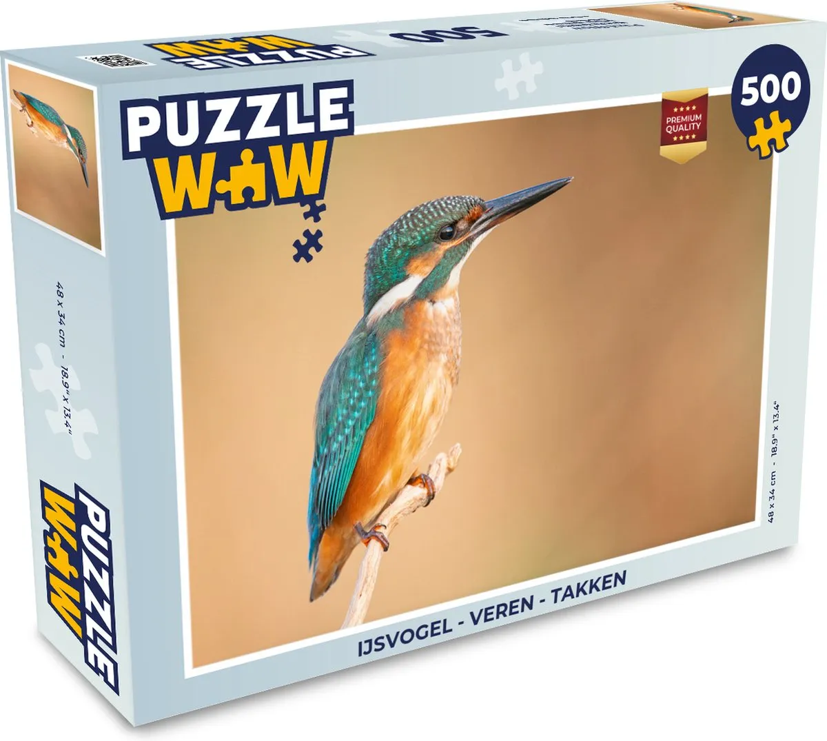 PuzzleWow IJsvogel Legpuzzel 500 Stuks