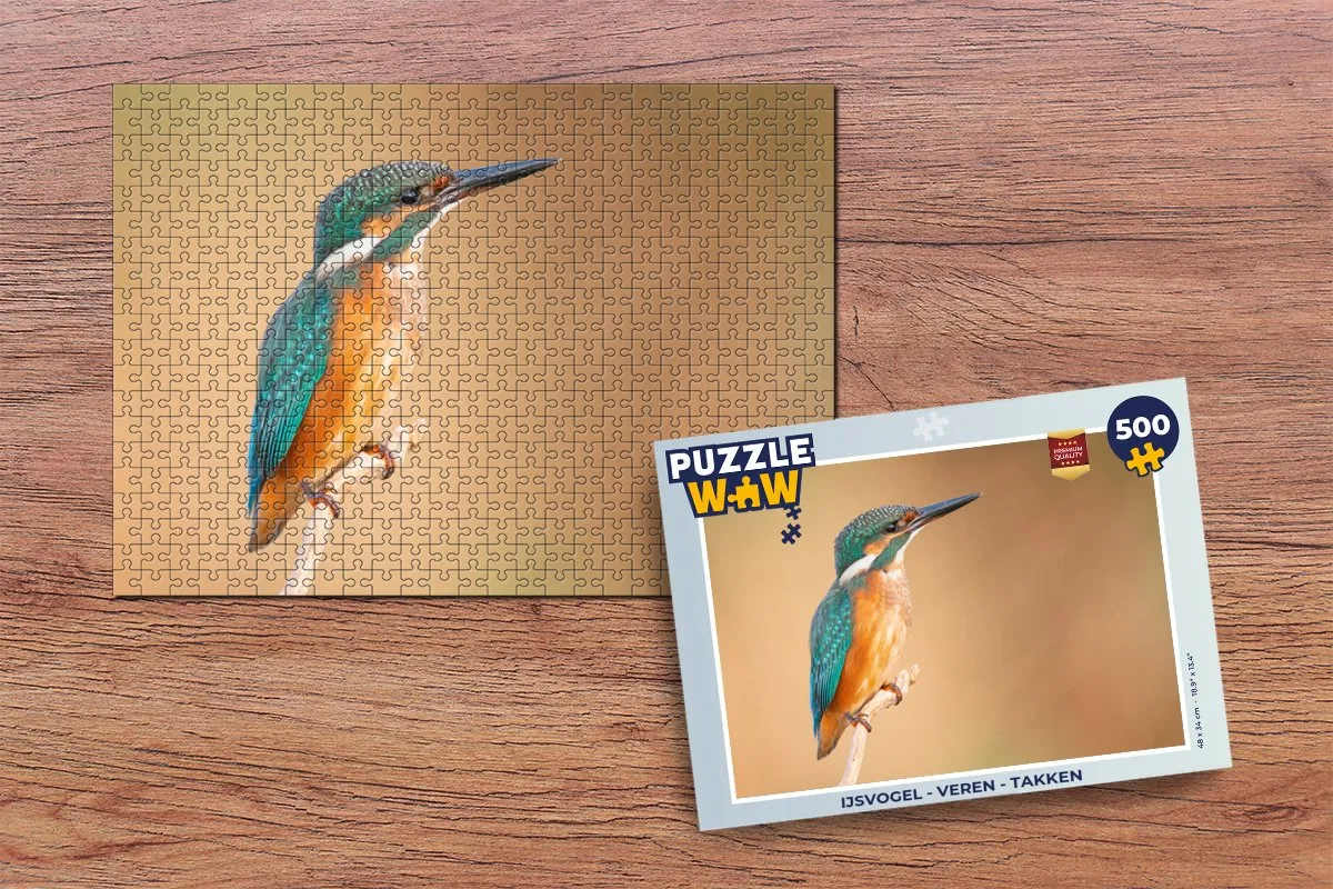 PuzzleWow IJsvogel Legpuzzel 500 Stuks - Multicolor