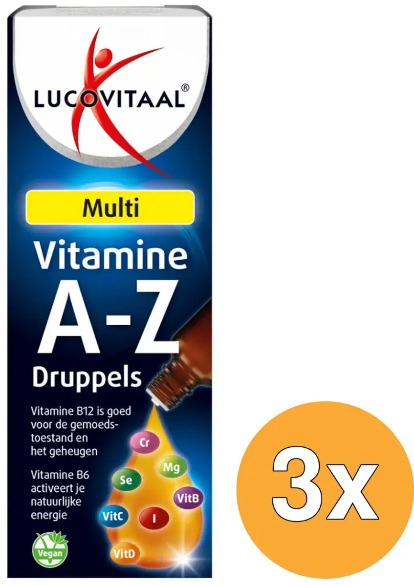 3x Lucovitaal Multi A-Z Druppels (50 m)