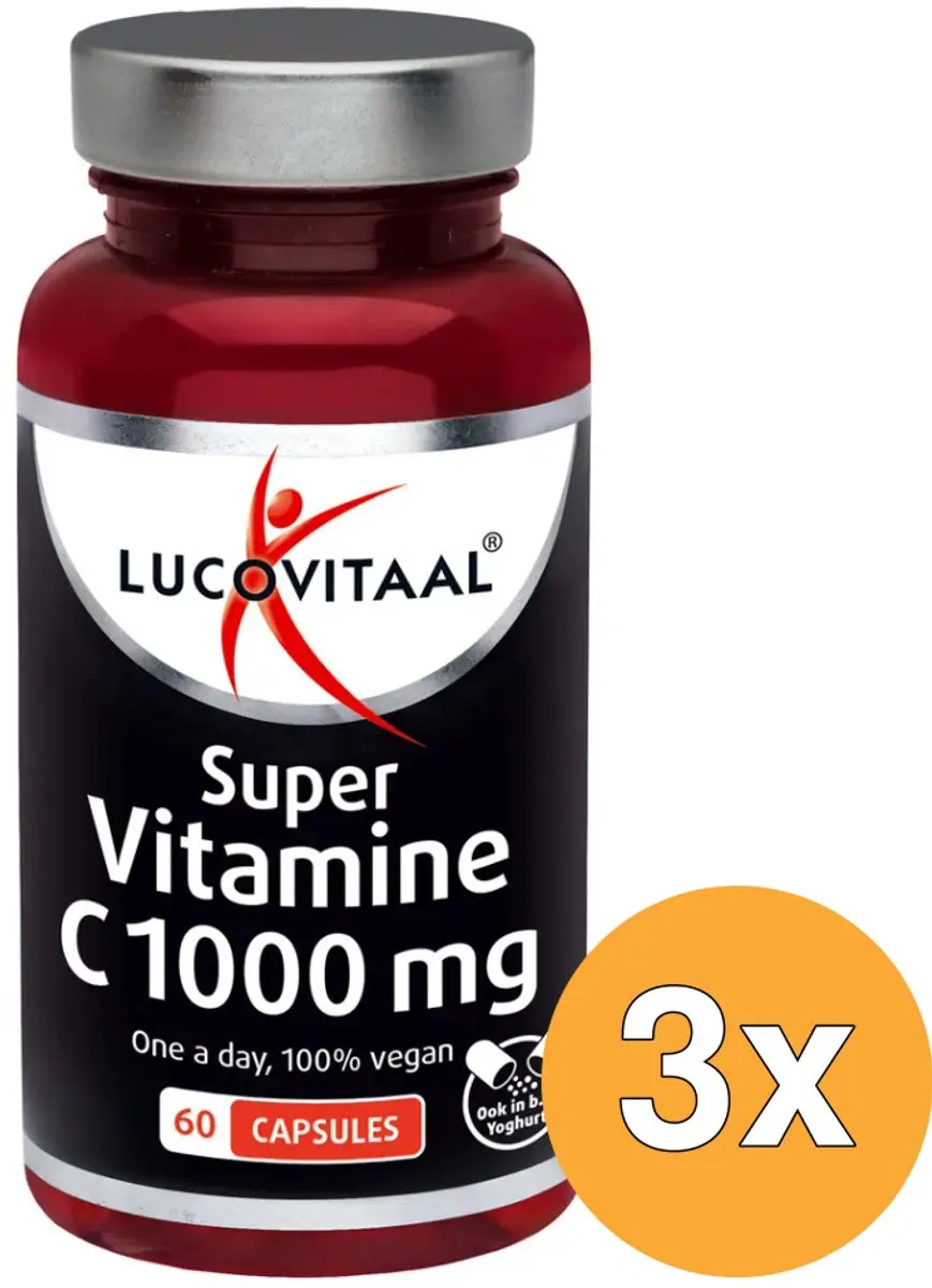 3x Lucovitaal Super Vitamine C 1000mg (60 capsules)