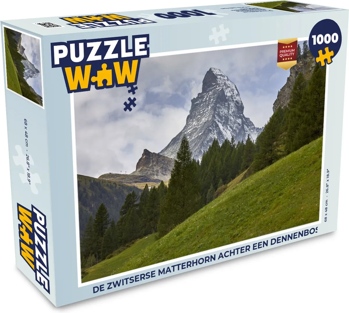 PuzzleWow Zwitserse Matterhorn Legpuzzel 1000 Stuks
