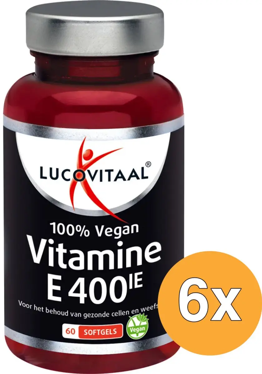 6x Lucovitaal Vitamine E 400IE (60 capsules)