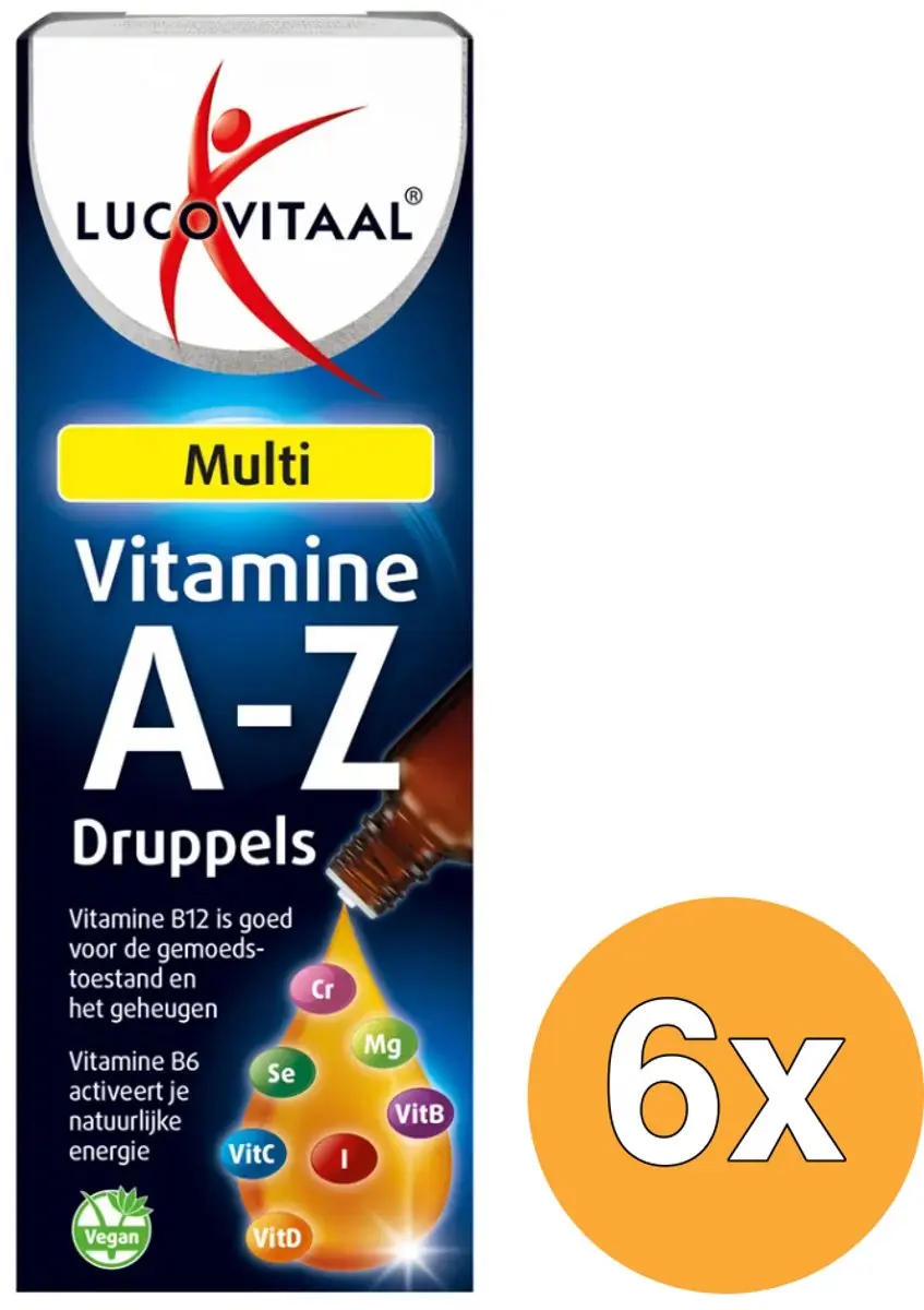6x Lucovitaal Multi A-Z Druppels (50 m)