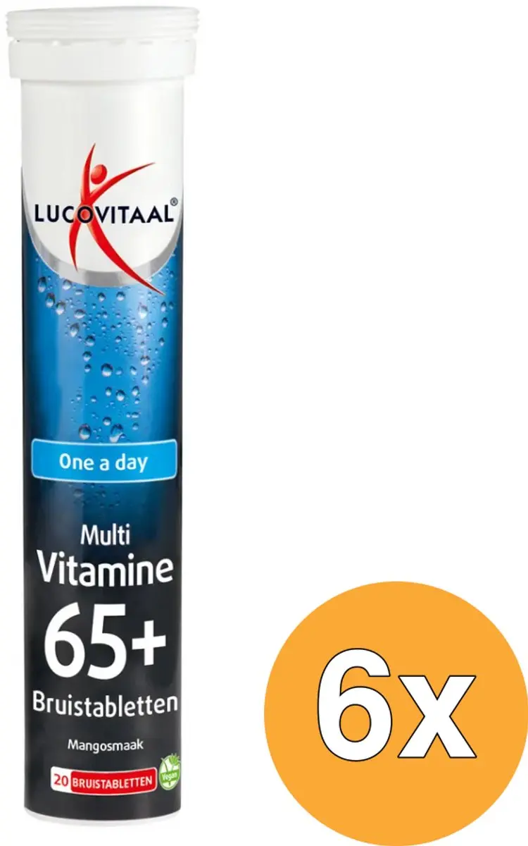 6x Lucovitaal Multi 65+ (20 bruistabletten)