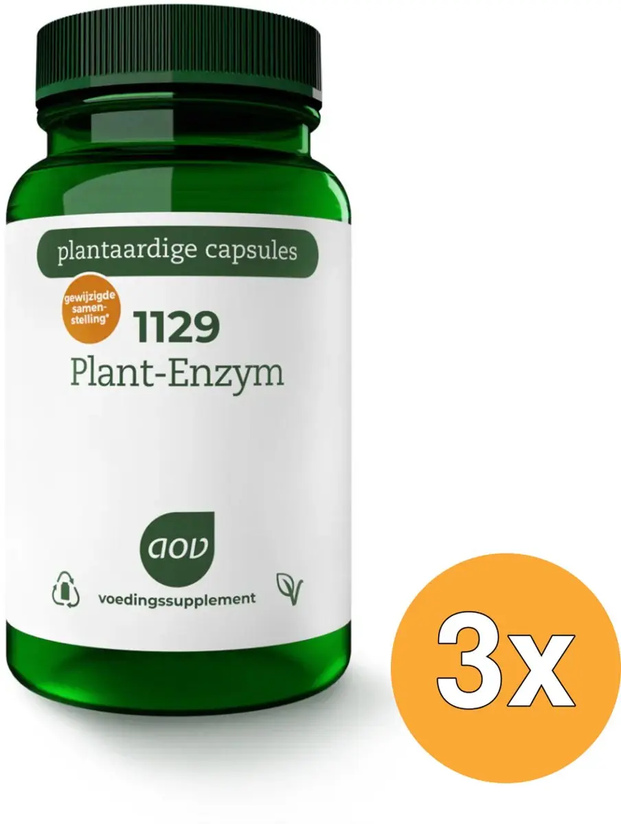 3x Aov 1129 Plant-Enzym (60 vega capsules)