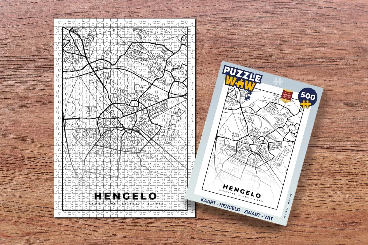 PuzzleWow Hengelo Legpuzzel 500 Stuks - Multicolor